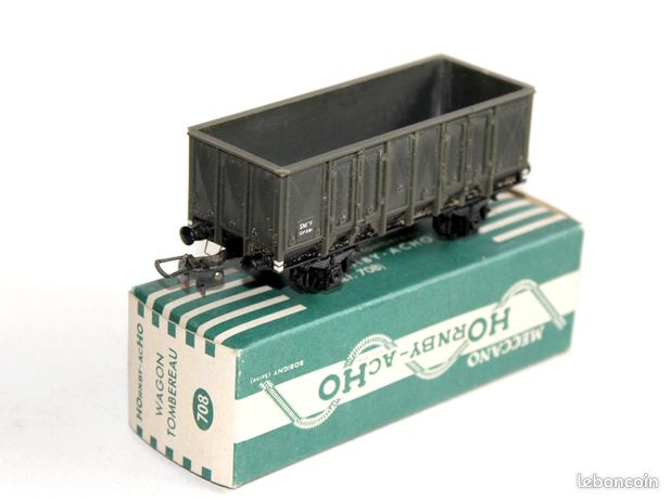 Wagon Tombereau à Bogies Hornby HO – Réf 728 – Neuf – Échelle 1/87