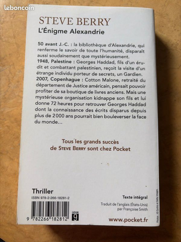 L’Énigme Alexandrie de Steve Berry (image 2)