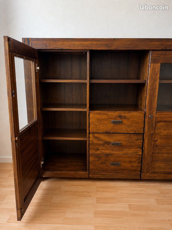 Grand buffet / vaisselier en bois massif (image 2)