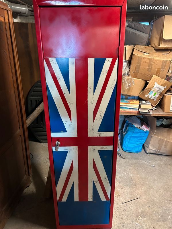 Armoire industriel drapeau anglais (image 1)