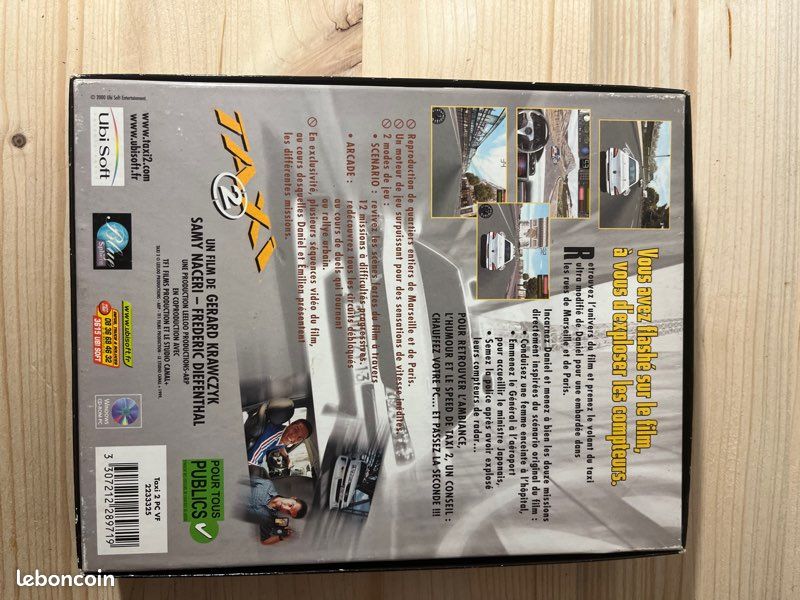 Jeu Vidéo Taxi 2 - Version PC Big Box Française - Bon état - Genre Course/action