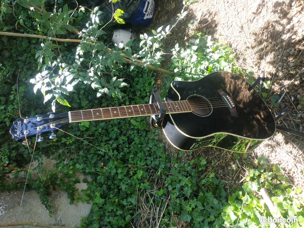 Guitare folk électro-acoustique Eagletone + support Stagg (image 1)
