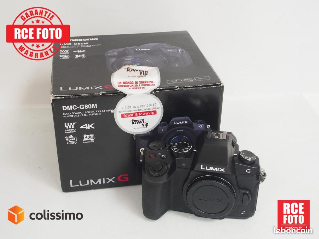 Panasonic Lumix G DMC-G80 Photo, audio vidéo