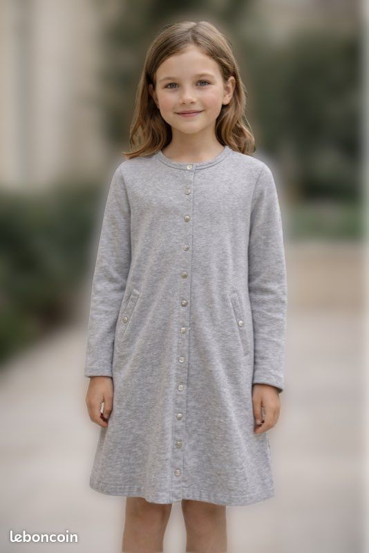 Robe Évasée Phase Eight Taille 12 - Gris - Manches 3/4 - Neuf Sans Étiquettes