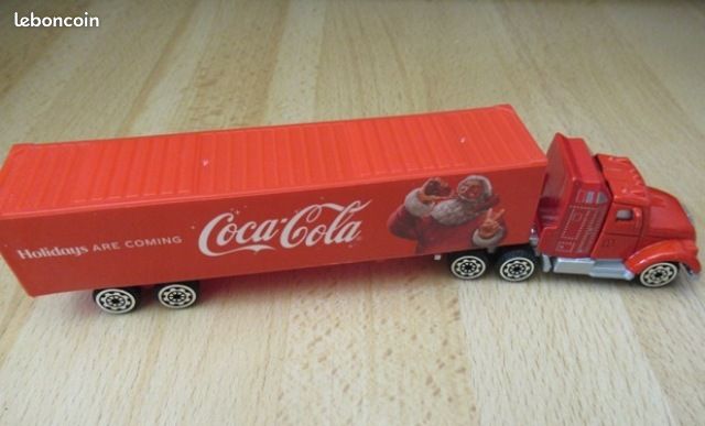 Collector CAMION jouet miniature NOEL semi remorque COCA COLA NEUF (image 4)
