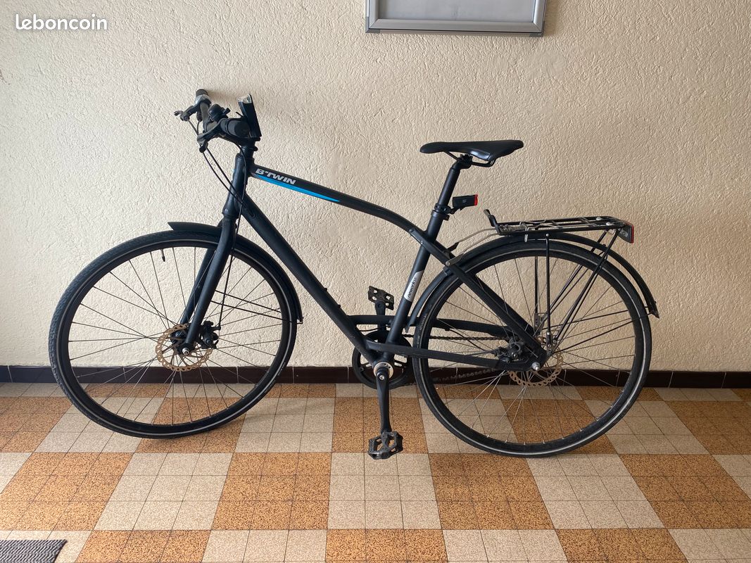 Btwin Nework 500 Decathlon Single Speed City Bike 500 Yellow ELOPS