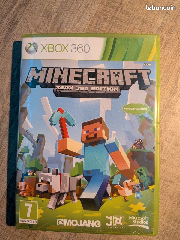 Jeu Minecraft Xbox 360 - Version PAL Française En Bon état