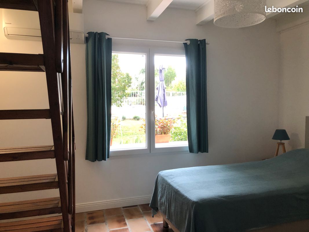 Gite 5 pers rénové, 1 chambre + 1 chambre en duplex, avec grande piscine partagée avec 2nd gîte et jardin en Provence (image 13)