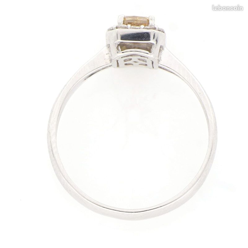 Bague en or blanc 18k et diamants (image 6)