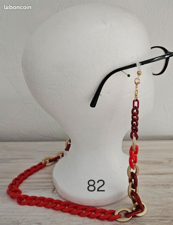 Chaîne de lunettes n ° 82 Fait main (image 2)