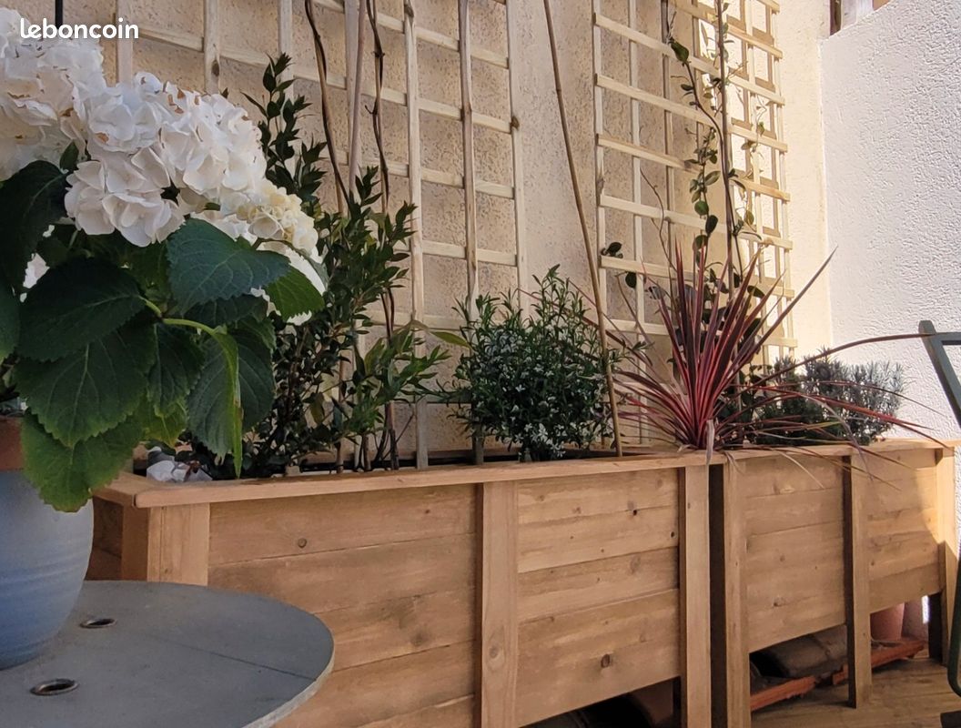 Jardinière / pot / bac à fleurs en bois (image 6)