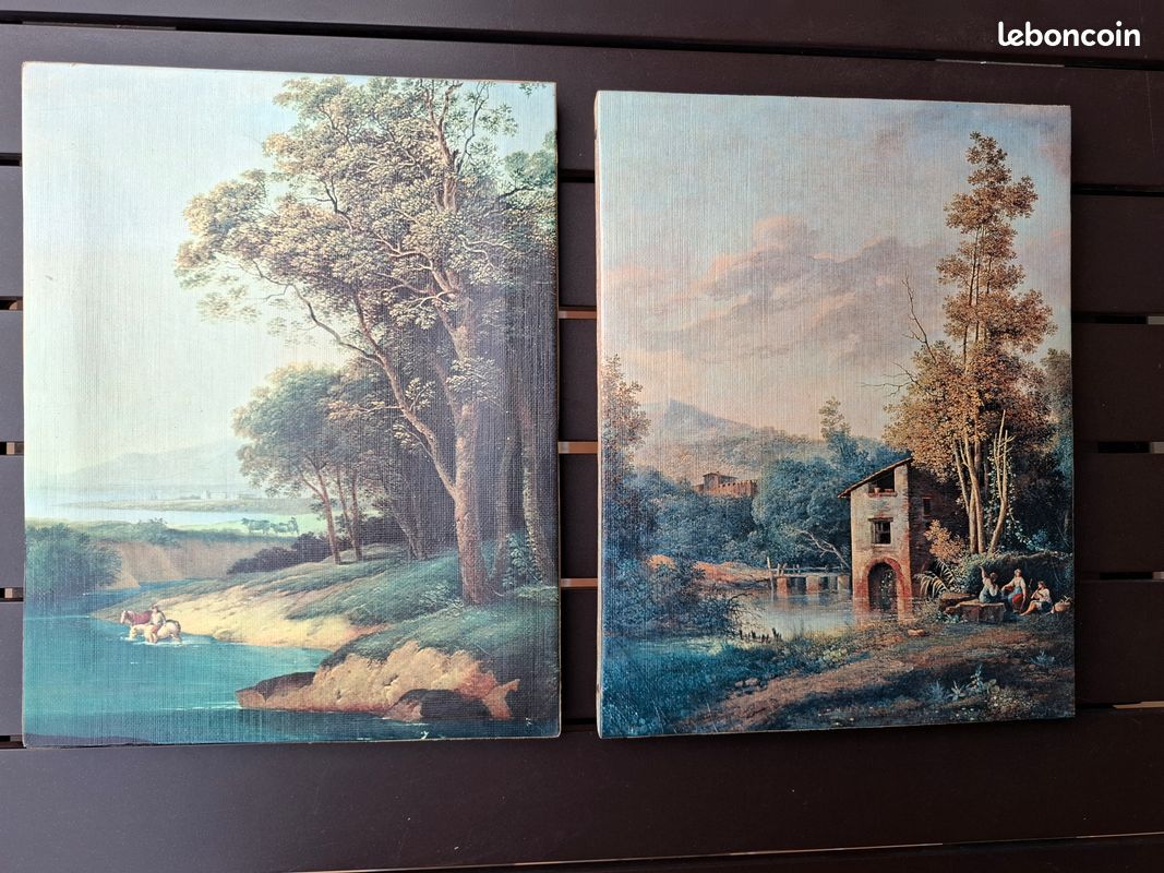 Lot de 2 tableaux impression sur toile (image 1)