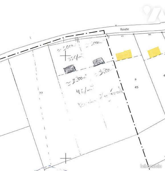 Terrain 1000 m² STE GENEVIEVE (image 3)