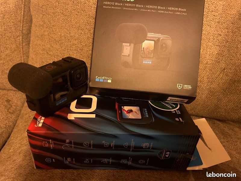 Module Médias GoPro Officiel - Pour HERO10/9 Black - Micro Directionnel, Port HDMI Et Support Accessoires