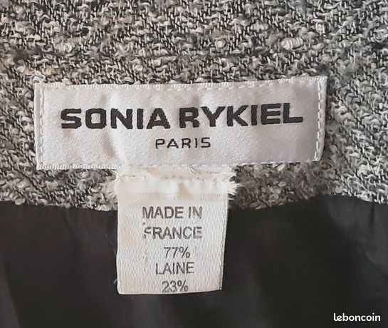 Veste Homme Rykiel En Pure Laine 100% - Taille 50, Doublure Bleue, Made In France | Neuf Sans Étiquettes