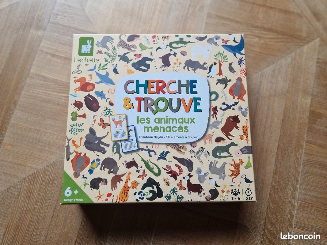 Jeu cherche&trouve animaux menacés (image 1)