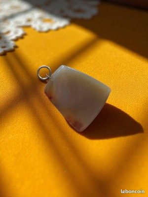 Pendentif Tranche D'agate Naturelle 211 Carats - Brésil - Réf EV98 - Neuf étiqueté
