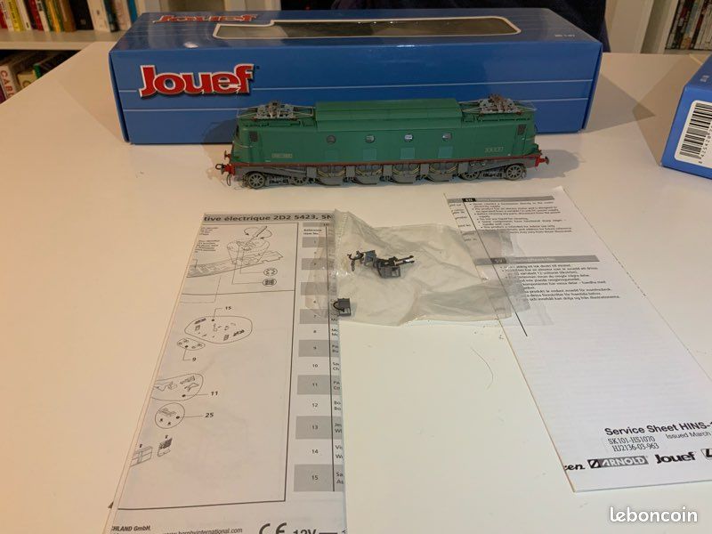 Locomotive électrique Jouef 2D2 5500 Waterman (vert) - HJ2163 NEUF