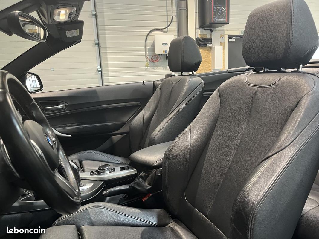 BMW SERIE 2 220i Cabriolet - BVA - M Sport - SUIVI COMPLET - CAMERA DE RECUL - CARPLAY (image 11)