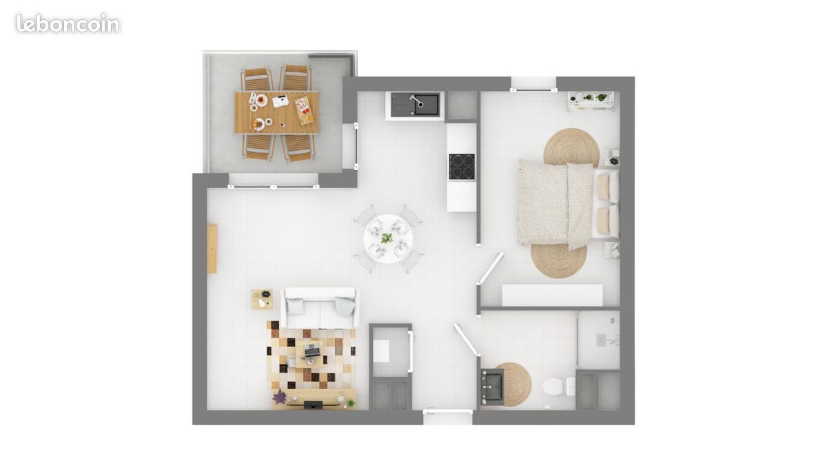 Appartement 2 pièces 42 m² · à Aix-en-Provence · 42 m² · 933 €/mois