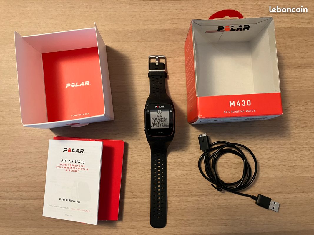 Fréquence Cardiaque Polar M430 Noir Montre GPS Polar M430 Noir