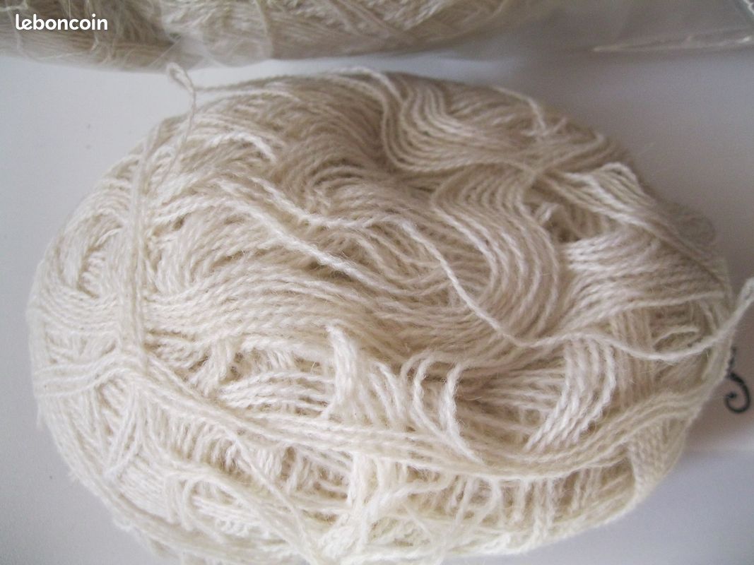 Laine beige 325 g 6 pelotes (image 1)