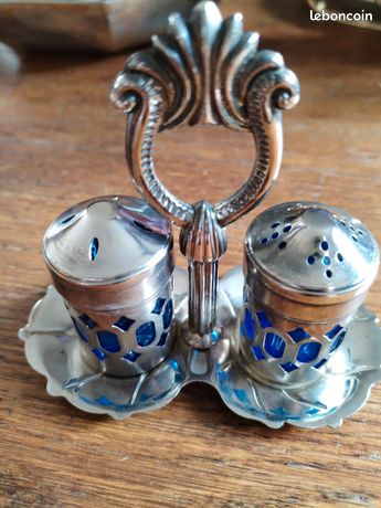 Ménagère sel poivre et poivre moutarde - Porte condiments : Buffet Plus