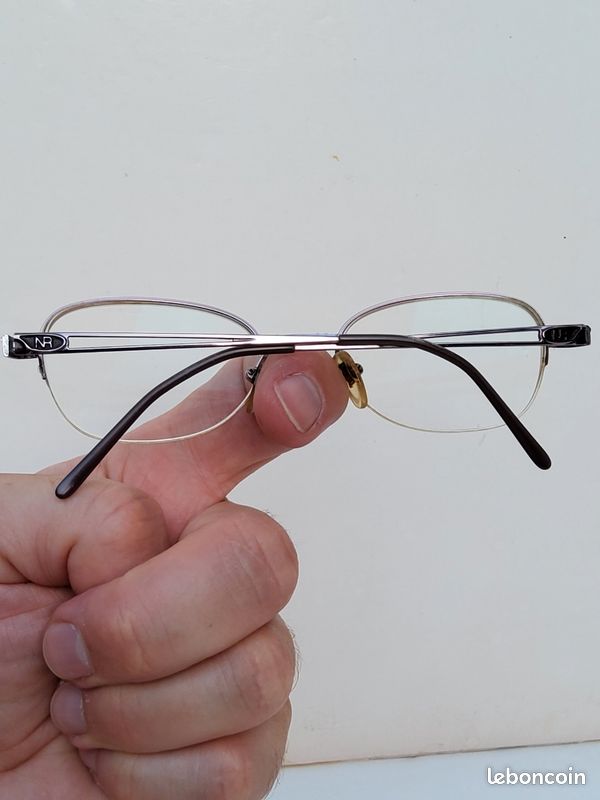 Monture de lunettes vintage Nina Ricci NR 2137 dorée / violette (image 13)