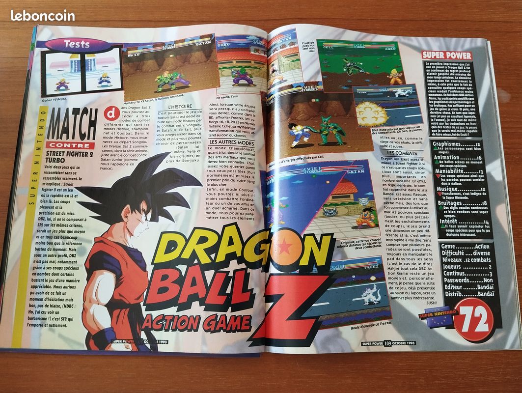 Super Power N°14 (1993) Spécial Jurassic Park & DBZ (Poster inclus) (image 15)