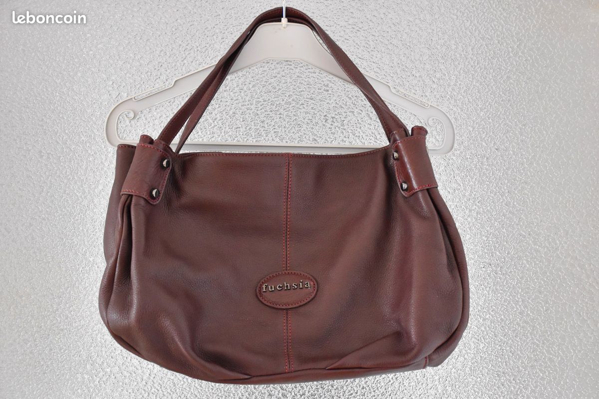 Sac cuir Fuchsia (image 2)