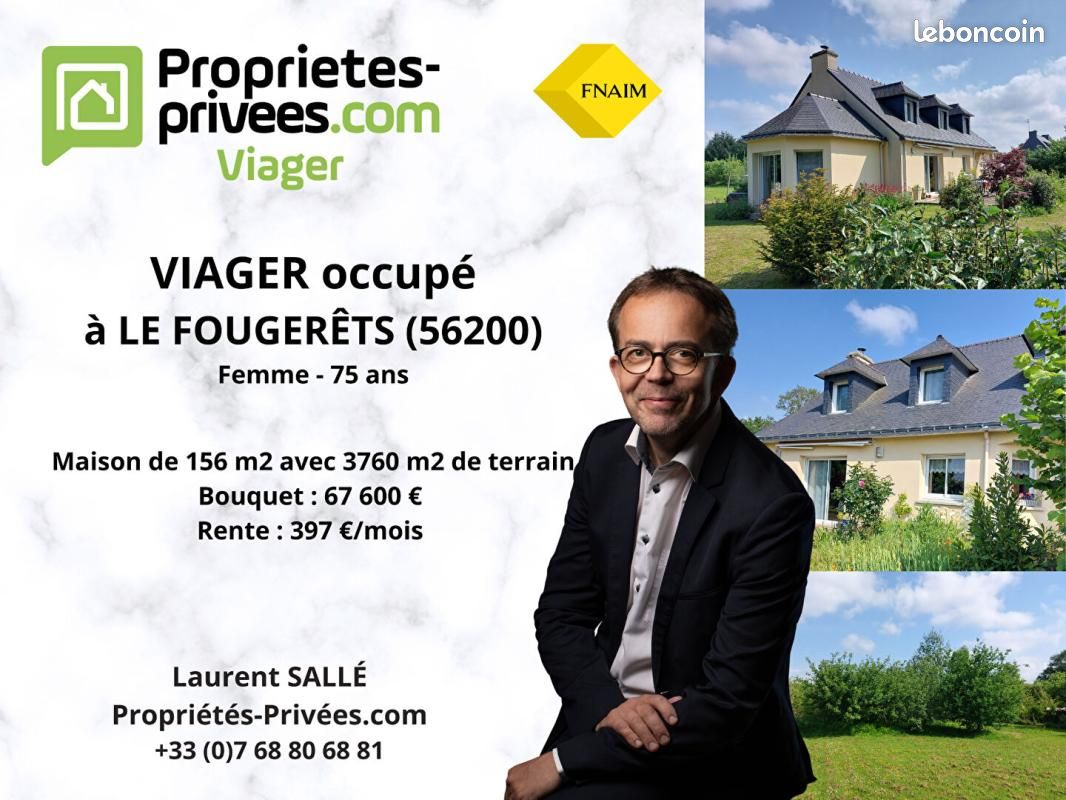Maison 7 pièces 156 m² · à Les Fougerêts · 156 m² · 67 600 €