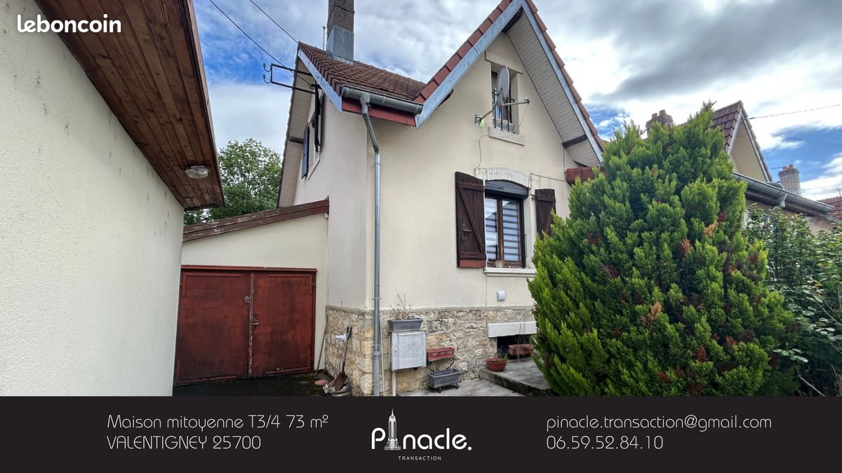Maison 3 pièces 73 m² · à Valentigney · 73 m² · 76 000 €