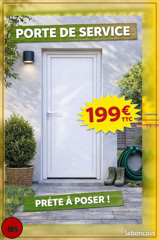 Porte de service PVC (image 1)