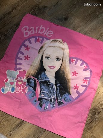 Taie D'oreiller Vintage Barbie 1995 Par Dan River - Blanche Taille Standard