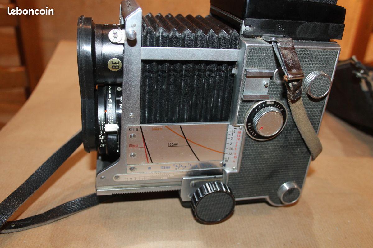 Rare appareil photo Mamiya C3 double objectifs mamiya bekor 80 mm 1:2.8 etui bon état et fonctionne années 60-70 (image 10)