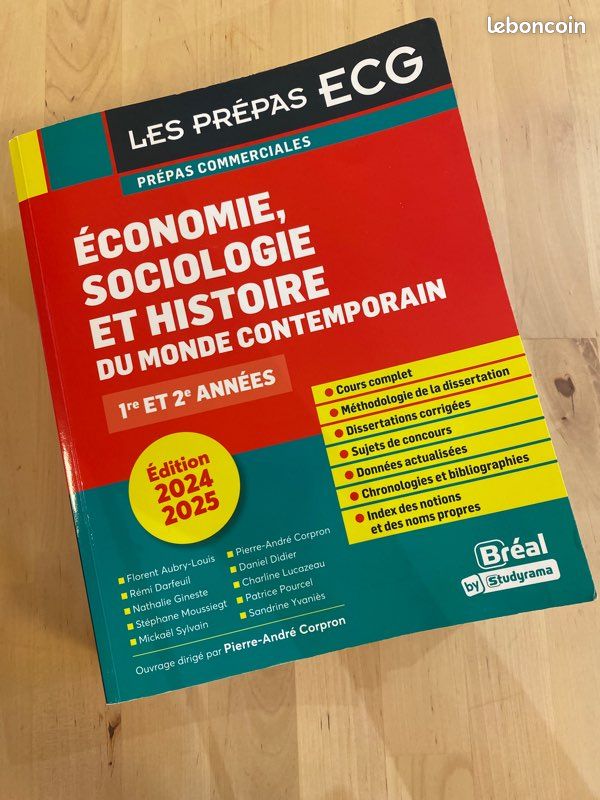 Manuel « Économie, Sociologie et Histoire du monde contemporain » - Prépa ECG - Breal by Studyrama (image 2)