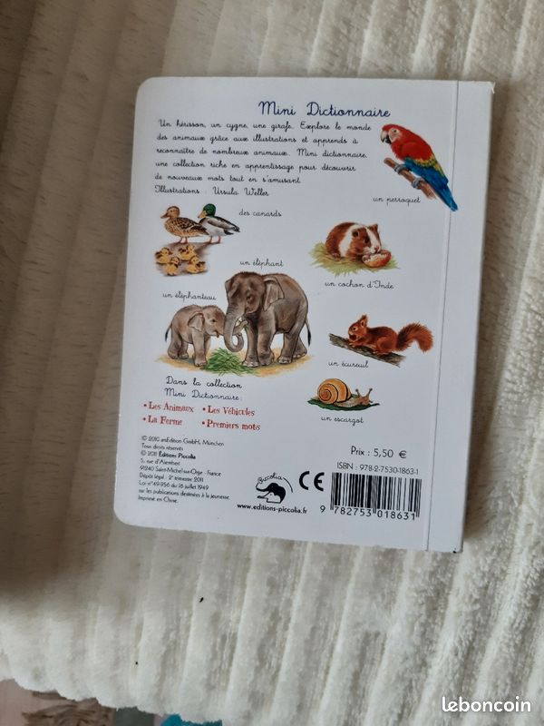 Mini dictionnaire les animaux (image 2)