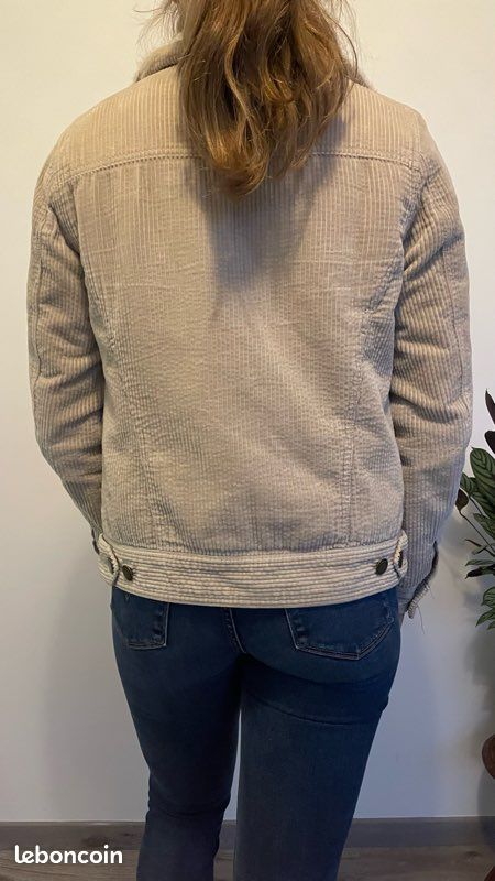 Femme Bonobo Veste Velours Sherpa Femme Veste Bonobo Beige En