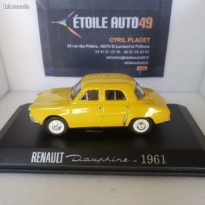 Miniature Renault Dauphine 1/32 Clé - Rose Marbré, Défaut Fabrication, Algérie 1976