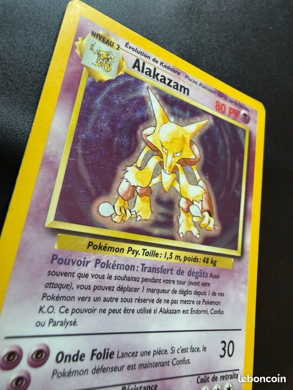 Carte Pokemon Alakazam Set de Base 1/102 - Collection Carte Pokemon Alakazam Set de Base 1/102 - Collection