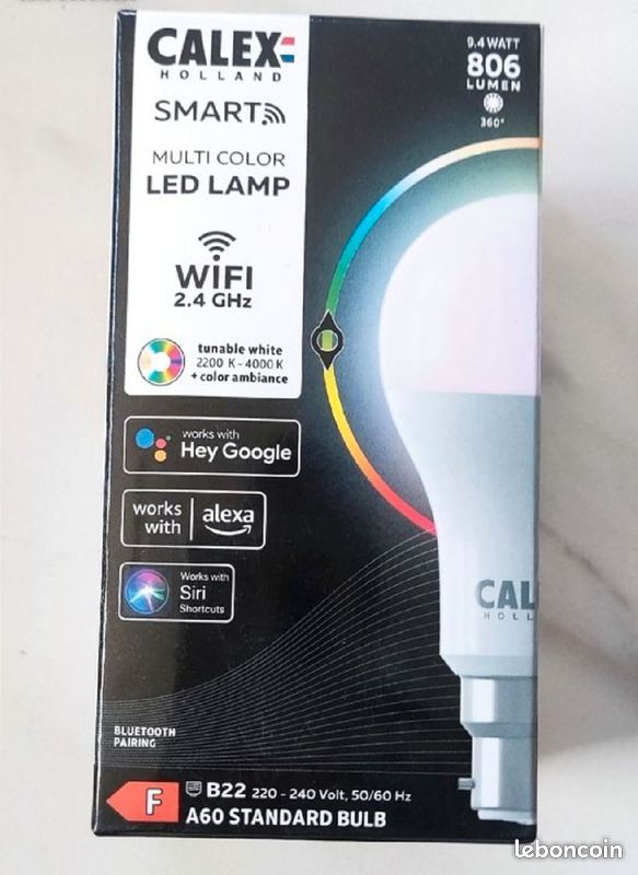 Ampoule Connectée Neuve CALEX - Google assistant et Alexa (image 1)