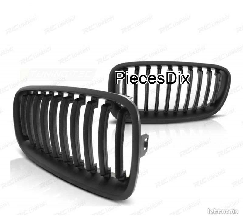 Kit Calandres Avant Noir Brillant Pour BMW Série 3 E90 E91 Facelift - Look Sportif