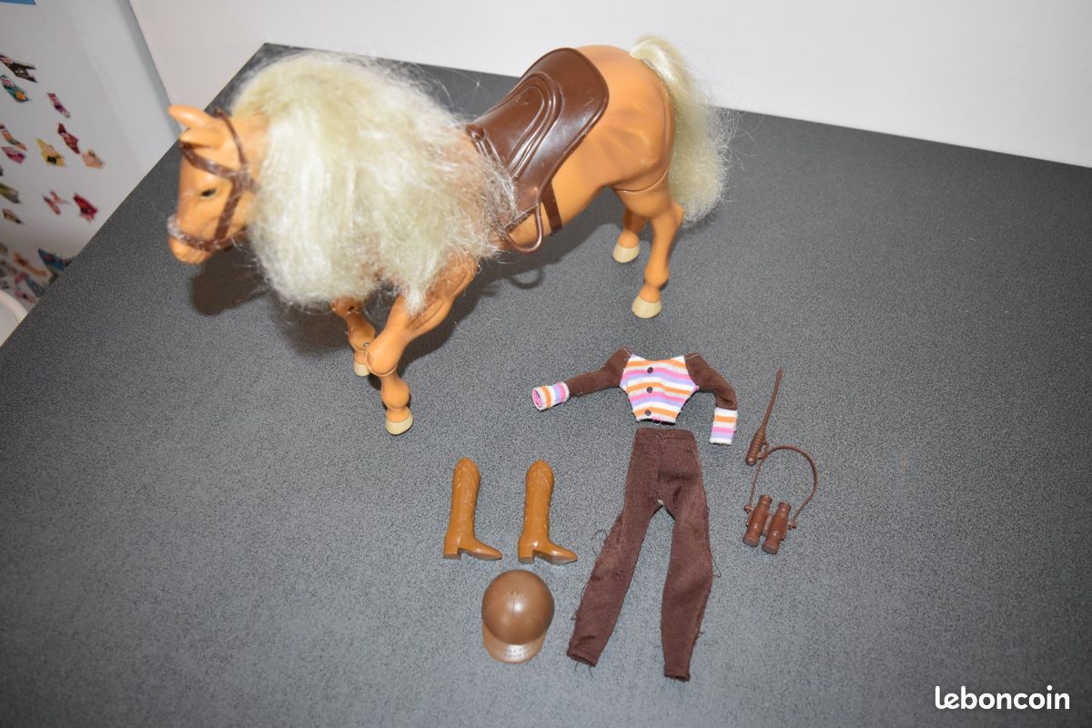 Cheval articulé tenue d'equitation Jeux Jouets