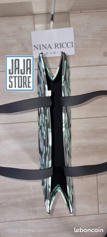 Sac Nina Ricci noir / vert d'eau (image 3)