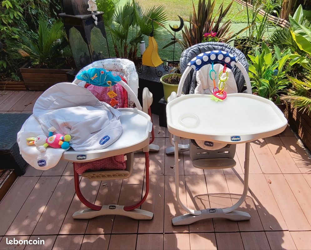 Lot de 2 chaises hautes chicco (image 1)