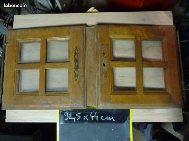 Portes de placard rustique chêne massif 92.5x44 (image 1)