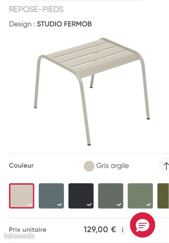 Fauteuil + repose pied monceau Fermob (image 7)