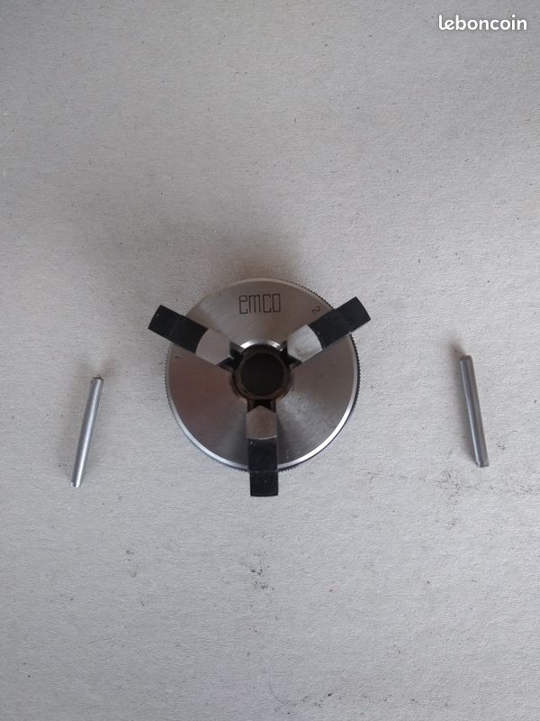 Mandrin 3 mors Emco pour tour unimat 3 (image 1)