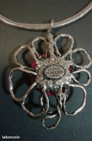 Broche Vintage Créateur Valérie Viloin Labbé Paris - Bijou Ancien En Métal