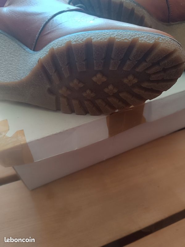 Bottines compensées en cuir Très bon état (image 6)
